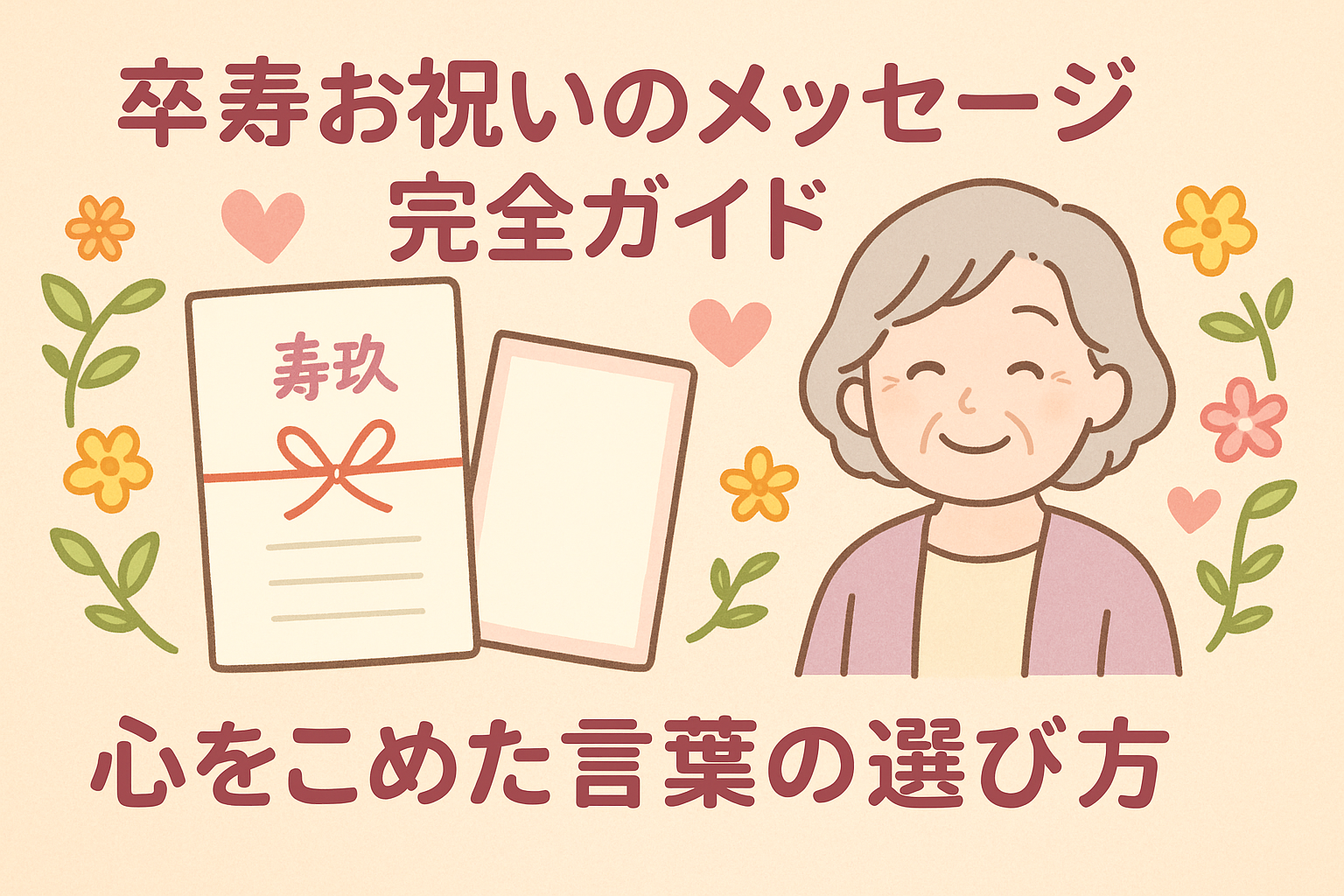 卒寿お祝いのメッセージ完全ガイド!心をこめた言葉の選び方 | ひらめきノート