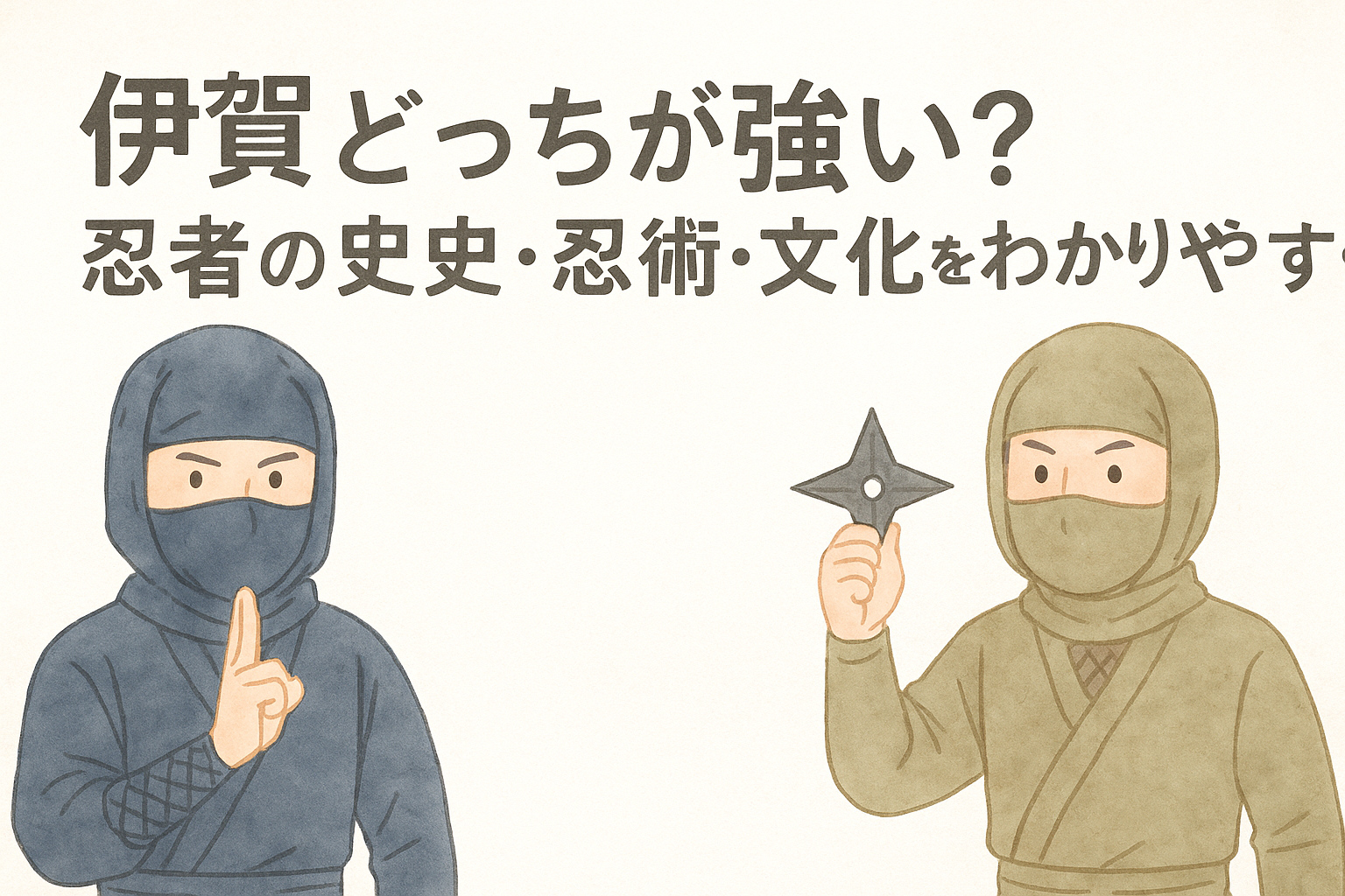 伊賀と甲賀どっちが強い？忍者の歴史・忍術・文化をわかりやすく解説 | ひらめきノート